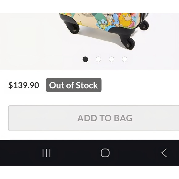 Pokémon Evolved 21 Inch Spinner Luggage- BoxLunch 2017 Exclusive Discontinued - Picture 9 of 9